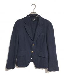 tricot COMME des GARCONS（トリココムデギャルソン）の古着「金釦縮絨ブレザー」｜ネイビー