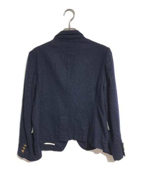 tricot COMME des GARCONS（トリココムデギャルソン）tricot COMME des GARCONS (トリココムデギャルソン) 金釦縮絨ブレザー ネイビー サイズ:Mの古着・服飾アイテム