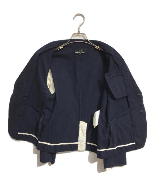 tricot COMME des GARCONS（トリココムデギャルソン）tricot COMME des GARCONS (トリココムデギャルソン) 金釦縮絨ブレザー ネイビー サイズ:Mの古着・服飾アイテム