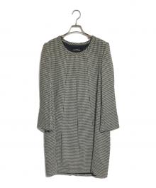 tricot COMME des GARCONS（トリココムデギャルソン）の古着「千鳥格子ワンピース」｜グレー
