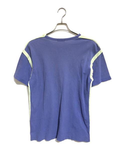 COMME des GARCONS HOMME PLUS（コムデギャルソンオムプリュス）COMME des GARCONS HOMME PLUS (コムデギャルソンオムプリュス) 製品染め 切替Tシャツ ブルー サイズ:不明の古着・服飾アイテム