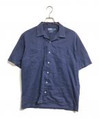 POLO RALPH LAURENポロ・ラルフローレン）の古着「オープンカラーシャツ」｜ネイビー