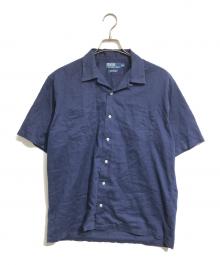POLO RALPH LAUREN（ポロ・ラルフローレン）の古着「オープンカラーシャツ」｜ネイビー