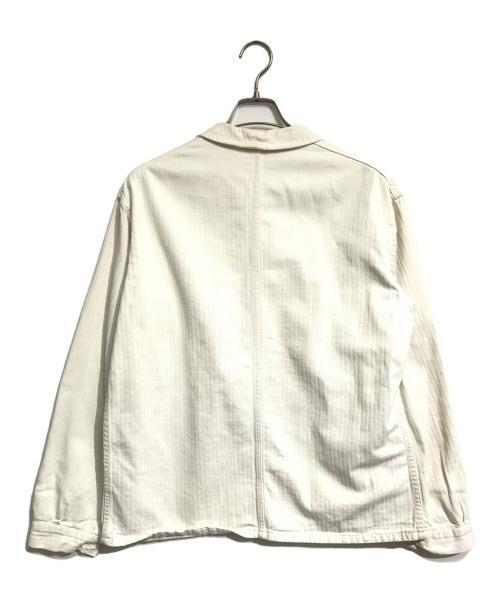 Adolphe Lafont（アドルフラフォン）Adolphe Lafont (アドルフラフォン) HBTフレンチワークジャケット ホワイト サイズ:50の古着・服飾アイテム