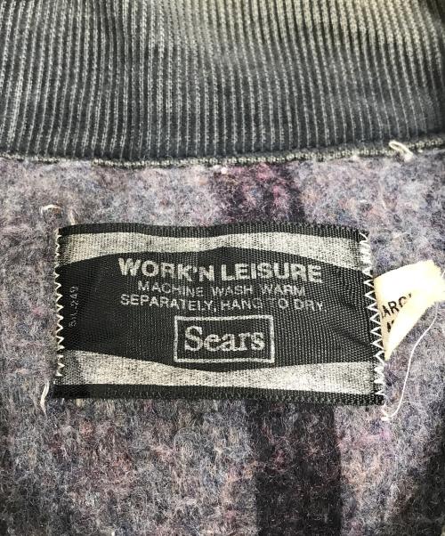 Sears（シアーズ）Sears (シアーズ) 裏地ブランケットカバーオール インディゴ サイズ:Lの古着・服飾アイテム