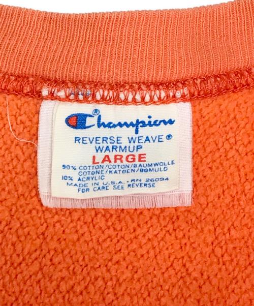 Champion（チャンピオン）Champion (チャンピオン) リバースウィーブスウェット オレンジ サイズ:Lの古着・服飾アイテム
