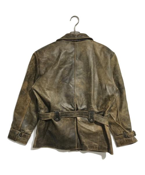 RBC（アールビーシー）RBC (アールビーシー) レザーライダースジャケット ブラウン サイズ:Sの古着・服飾アイテム