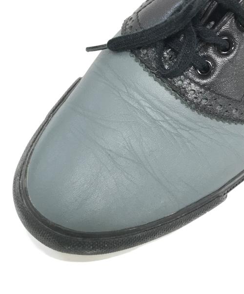 COMME des GARCONS COMME des GARCONS（コムデギャルソン コムデギャルソン）COMME des GARCONS COMME des GARCONS (コムデギャルソン コムデギャルソン) レザースニーカー グレー サイズ:2の古着・服飾アイテム