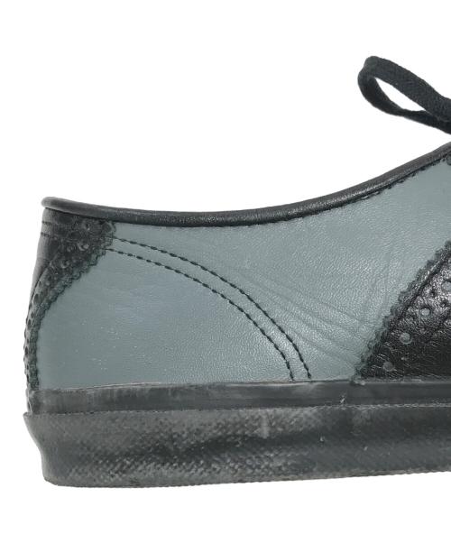 COMME des GARCONS COMME des GARCONS（コムデギャルソン コムデギャルソン）COMME des GARCONS COMME des GARCONS (コムデギャルソン コムデギャルソン) レザースニーカー グレー サイズ:2の古着・服飾アイテム