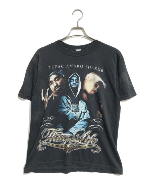 TUPAC（トゥパック）TUPAC (トゥパック) ヒップホップTシャツ ブラック サイズ:表記なしの古着・服飾アイテム