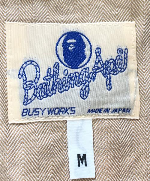 A BATHING APE（アベイシングエイプ）A BATHING APE (アベイシングエイプ) ウエスタンシャツ ブラウン サイズ:Mの古着・服飾アイテム