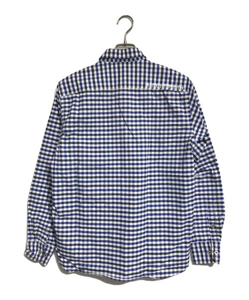 A BATHING APE（アベイシングエイプ）A BATHING APE (アベイシングエイプ) チェックシャツ ブルー サイズ:Mの古着・服飾アイテム