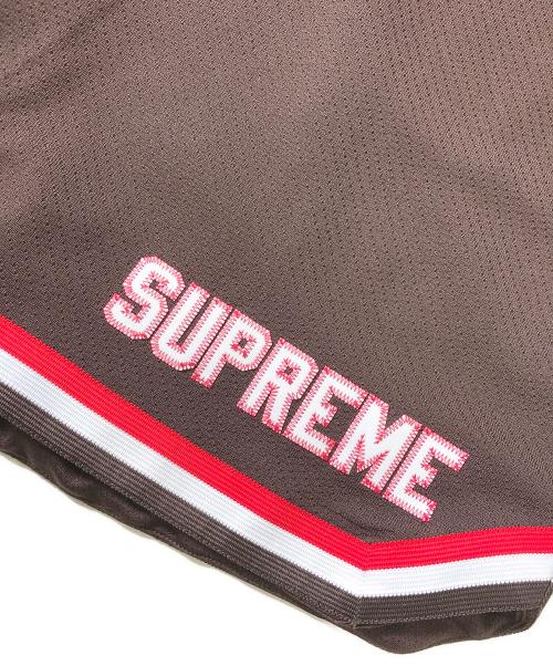 SUPREME（シュプリーム）SUPREME (シュプリーム) Faux Croc Basketball Short ブラウン サイズ:Mの古着・服飾アイテム