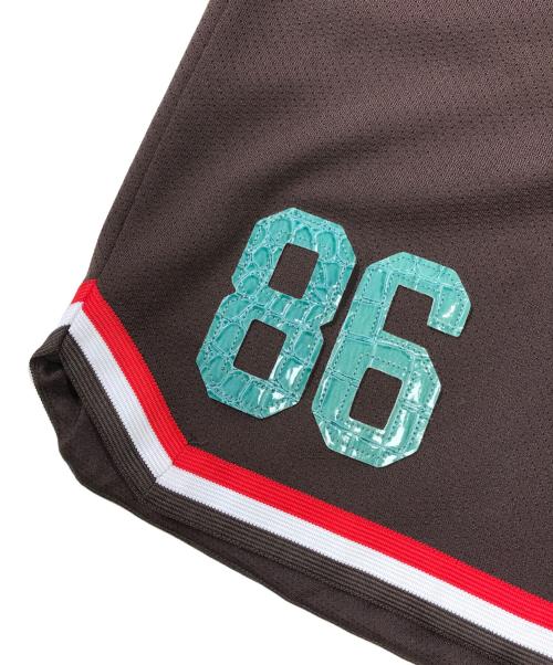 SUPREME（シュプリーム）SUPREME (シュプリーム) Faux Croc Basketball Short ブラウン サイズ:Mの古着・服飾アイテム