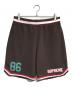 SUPREME（シュプリーム）の古着「Faux Croc Basketball Short」｜ブラウン
