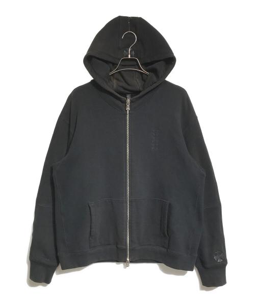 CHROME HEARTS（クロムハーツ）CHROME HEARTS (クロムハーツ) ジップパーカー ブラック サイズ:XLの古着・服飾アイテム