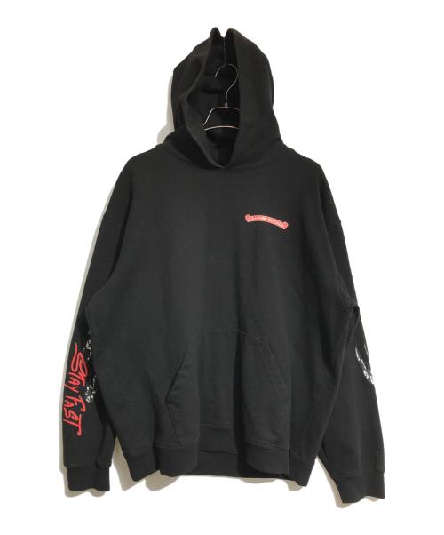 CHROME HEARTS（クロムハーツ）CHROME HEARTS (クロムハーツ) MATTY BOY STAY FAST HOODIE ブラック サイズ:XXLの古着・服飾アイテム