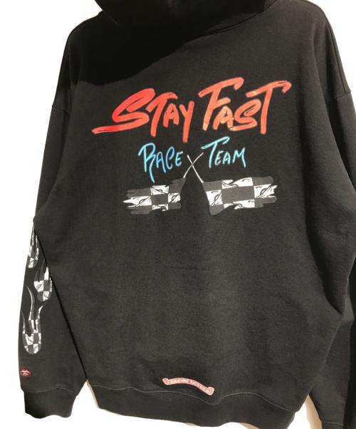 CHROME HEARTS（クロムハーツ）CHROME HEARTS (クロムハーツ) MATTY BOY STAY FAST HOODIE ブラック サイズ:XXLの古着・服飾アイテム