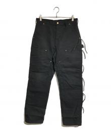 CarHartt（カーハート）の古着「ダブルニーダック地パンツ」｜ブラック