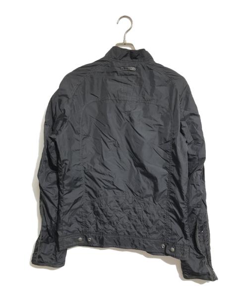 DIESEL（ディーゼル）DIESEL (ディーゼル) 多重ジップナイロンジャケット ブラック サイズ:Lの古着・服飾アイテム