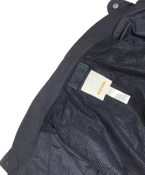 DIESEL（ディーゼル）DIESEL (ディーゼル) 多重ジップナイロンジャケット ブラック サイズ:Lの古着・服飾アイテム