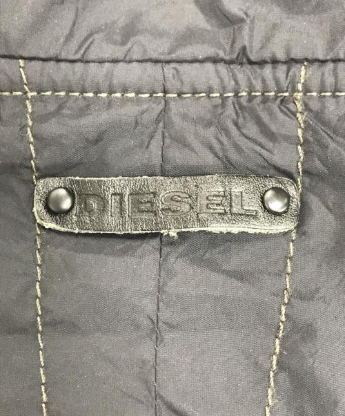 DIESEL（ディーゼル）DIESEL (ディーゼル) 多重ジップナイロンジャケット ブラック サイズ:Lの古着・服飾アイテム