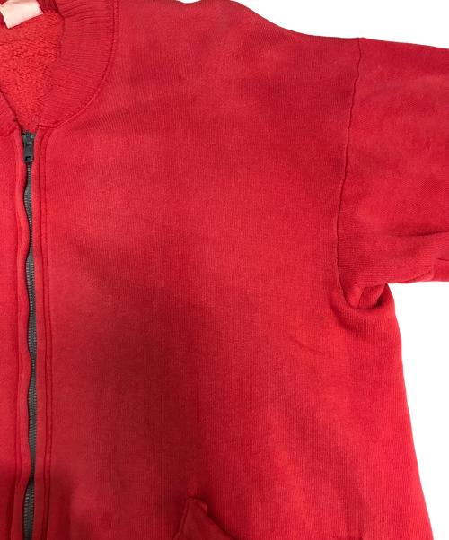 Healthknit（ヘルスニット）Healthknit (ヘルスニット) ヴィンテージスウェットジャケット レッド サイズ:Lの古着・服飾アイテム