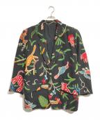 IS ISSEY MIYAKEアイエスイッセイミヤケ）の古着「刺繍ジャケット」｜ブラック