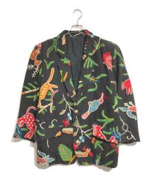 IS ISSEY MIYAKE（アイエスイッセイミヤケ）の古着「刺繍ジャケット」｜ブラック