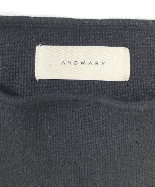 ANDMARY（アンドマリー）ANDMARY (アンドマリー) Bebe ribbon set tops ベージュ×ブラック サイズ:Fの古着・服飾アイテム