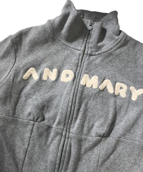 ANDMARY（アンドマリー）ANDMARY (アンドマリー) Lace logo set up グレー サイズ:Fの古着・服飾アイテム