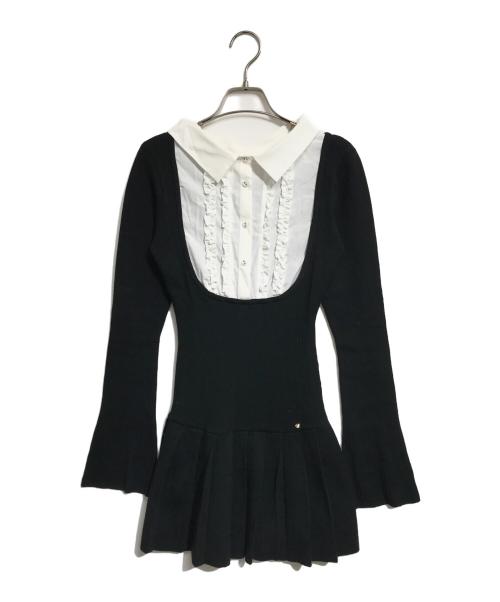 ANDMARY（アンドマリー）ANDMARY (アンドマリー) Lotta frill mini dress ブラック サイズ:Fの古着・服飾アイテム