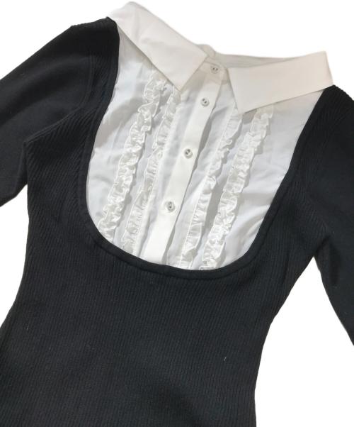 ANDMARY（アンドマリー）ANDMARY (アンドマリー) Lotta frill mini dress ブラック サイズ:Fの古着・服飾アイテム