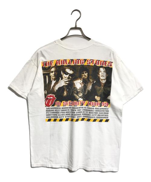 バンドTシャツ（バンドTシャツ）バンドTシャツ (バンドTシャツ) 90s THE ROLLING STONES(ローリングストーンズ) バンドTシャツ ホワイト サイズ:XLの古着・服飾アイテム