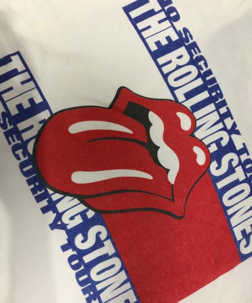 バンドTシャツ（バンドTシャツ）バンドTシャツ (バンドTシャツ) 90s THE ROLLING STONES(ローリングストーンズ) バンドTシャツ ホワイト サイズ:XLの古着・服飾アイテム