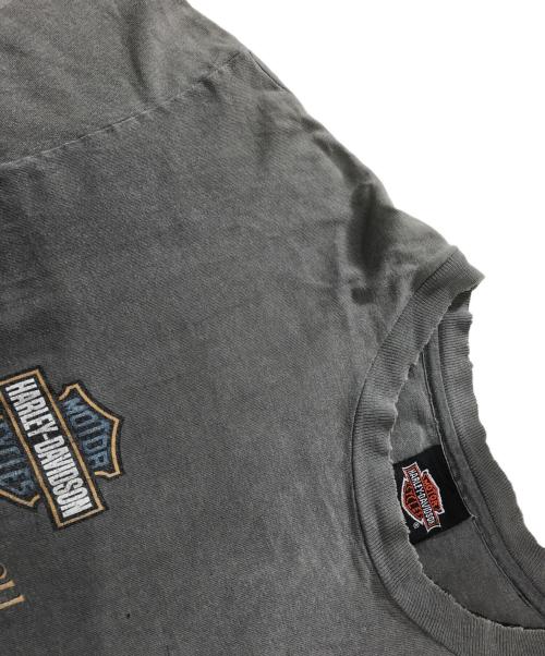 モーターサイクルTシャツ（モーターサイクルTシャツ）モーターサイクルTシャツ (モーターサイクルTシャツ) HARLEY-DAVIDSON(ハーレーダビッドソン) モーターサイクルTシャツ ブラック サイズ:Lの古着・服飾アイテム
