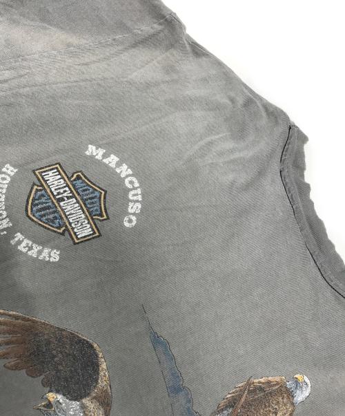 モーターサイクルTシャツ（モーターサイクルTシャツ）モーターサイクルTシャツ (モーターサイクルTシャツ) HARLEY-DAVIDSON(ハーレーダビッドソン) モーターサイクルTシャツ ブラック サイズ:Lの古着・服飾アイテム