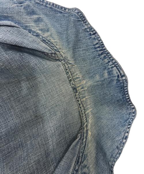 VINTAGE MILITARY（ヴィンテージ ミリタリー）VINTAGE MILITARY (ヴィンテージ ミリタリー) U'S NAVY ショールカラーデニムジャケット インディゴ サイズ:表記なしの古着・服飾アイテム