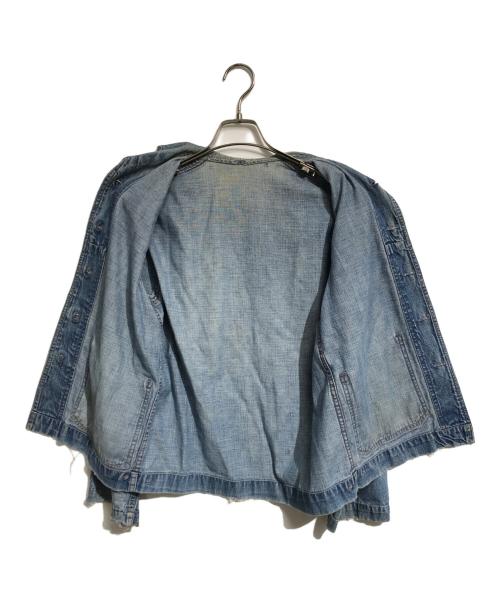 VINTAGE MILITARY（ヴィンテージ ミリタリー）VINTAGE MILITARY (ヴィンテージ ミリタリー) U'S NAVY ショールカラーデニムジャケット インディゴ サイズ:表記なしの古着・服飾アイテム
