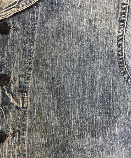 VINTAGE MILITARY（ヴィンテージ ミリタリー）VINTAGE MILITARY (ヴィンテージ ミリタリー) U'S NAVY ショールカラーデニムジャケット インディゴ サイズ:表記なしの古着・服飾アイテム