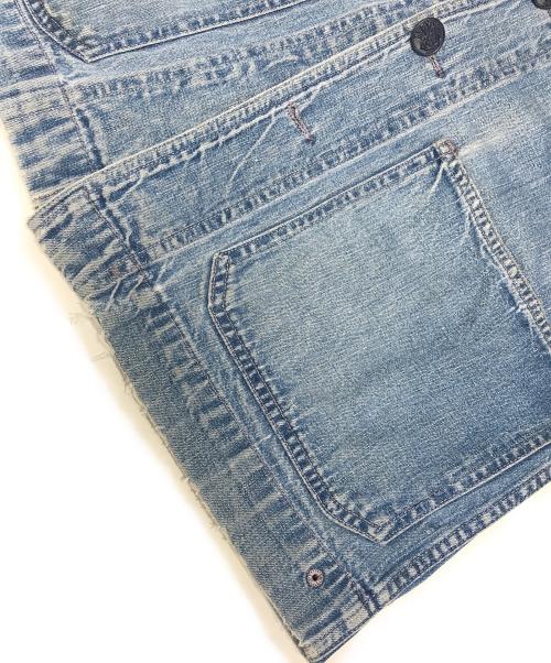 VINTAGE MILITARY（ヴィンテージ ミリタリー）VINTAGE MILITARY (ヴィンテージ ミリタリー) U'S NAVY ショールカラーデニムジャケット インディゴ サイズ:表記なしの古着・服飾アイテム