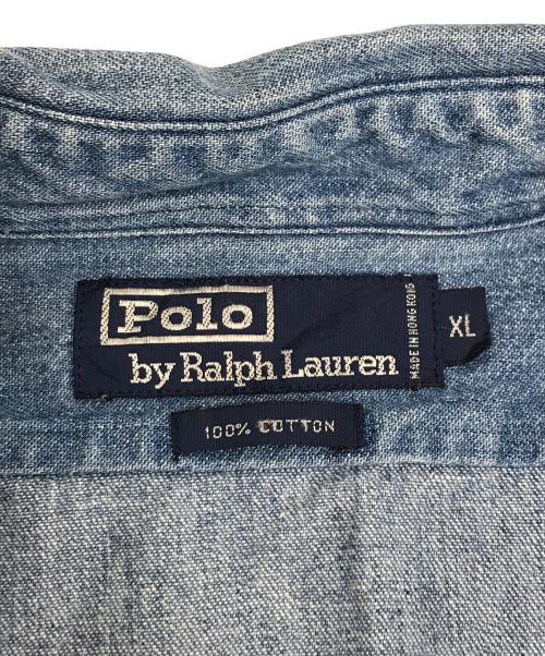 POLO RALPH LAUREN（ポロ・ラルフローレン）POLO RALPH LAUREN (ポロ・ラルフローレン) デニムシャツ インディゴ サイズ:XLの古着・服飾アイテム