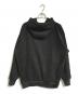 CRONOS (クロノス) Arm Embroidery Suede Hoodie ブラック サイズ:L：10000円