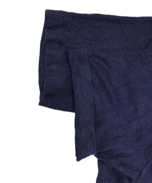 POLO RALPH LAUREN（ポロ・ラルフローレン）POLO RALPH LAUREN (ポロ・ラルフローレン) 半袖オープンカラーリネンシャツ ネイビー サイズ:Lの古着・服飾アイテム