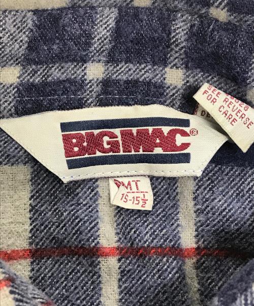 big mac（ビッグマック）big mac (ビッグマック) ネルシャツ ネイビー サイズ:M　15-151/2の古着・服飾アイテム