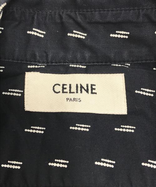CELINE（セリーヌ）CELINE (セリーヌ) ダブルドットラインシャツ ブラック サイズ:Mの古着・服飾アイテム