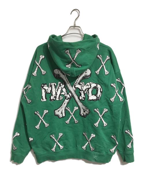 MAYO（メイヨー）MAYO (メイヨー) CROSS BONES Embroidery Hoodie グリーン サイズ:Lの古着・服飾アイテム