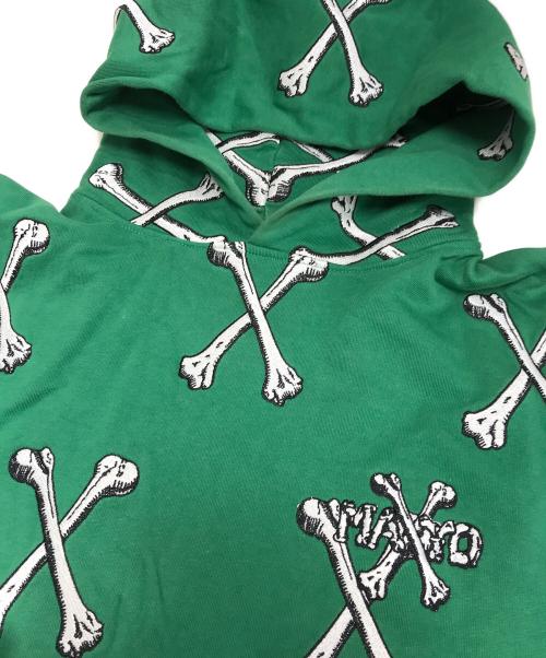 MAYO（メイヨー）MAYO (メイヨー) CROSS BONES Embroidery Hoodie グリーン サイズ:Lの古着・服飾アイテム