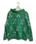 MAYO（メイヨー）の古着「CROSS BONES Embroidery Hoodie」｜グリーン
