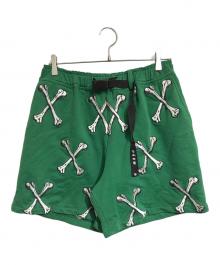 MAYO（メイヨー）の古着「CROSS BONES Embroidery Sweat Shorts」｜グリーン